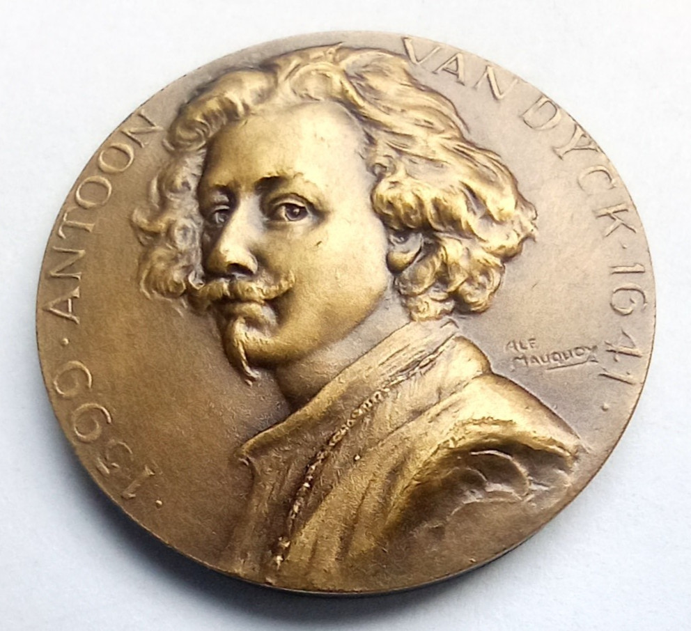 Painter Antoon Van Dyck Belgian Numismatic Token / Medal / Medaille Belgique
