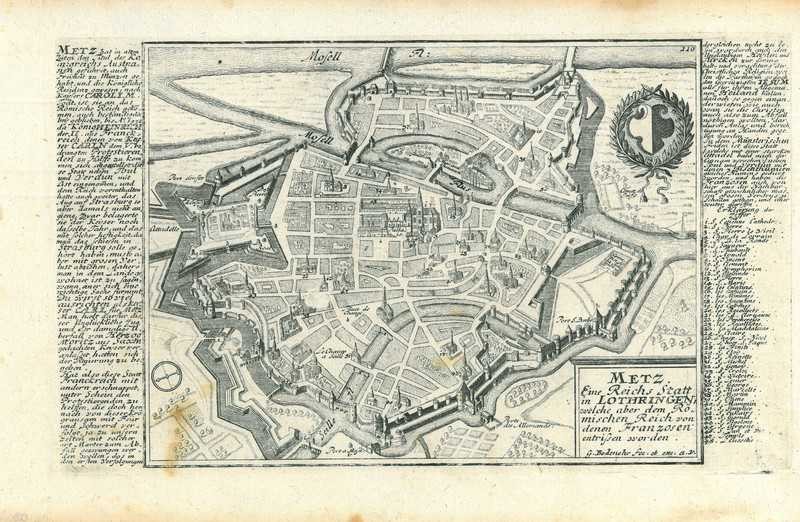 City map of Metz
