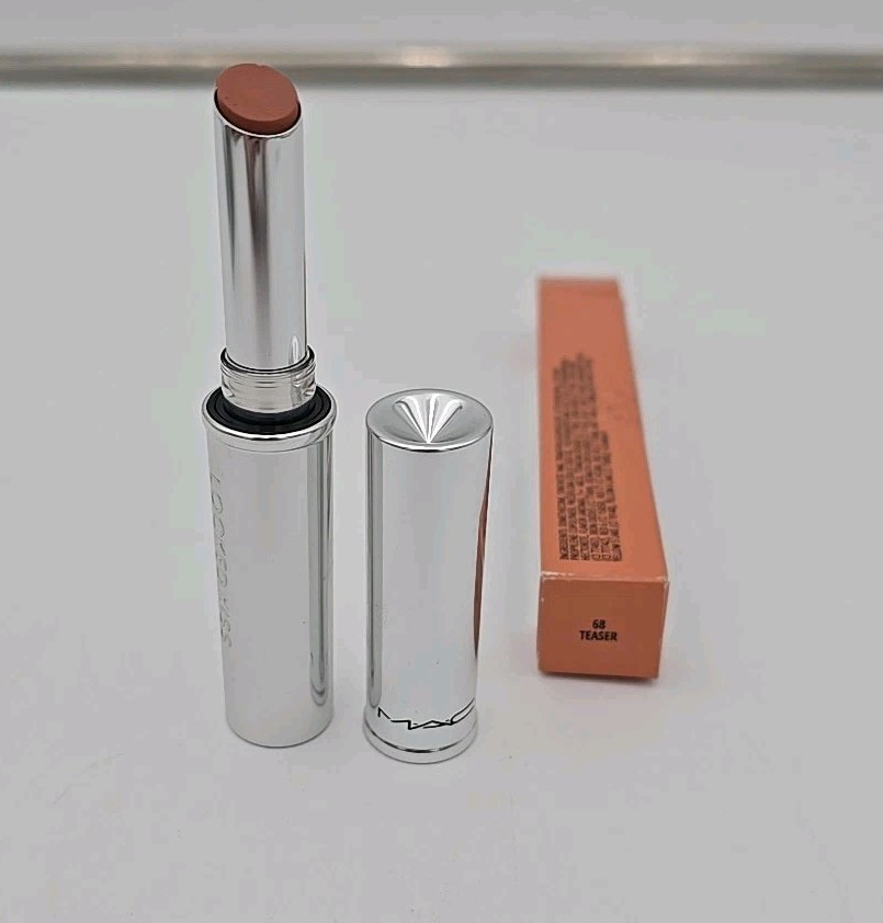 MAC LOCKED KISS 24 Hour Lipstick #68 TEASER FULL SIZE New in Box