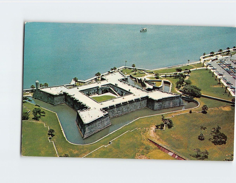 Postcard Castillo de San Marcos National Monument St. Augustine Florida USA