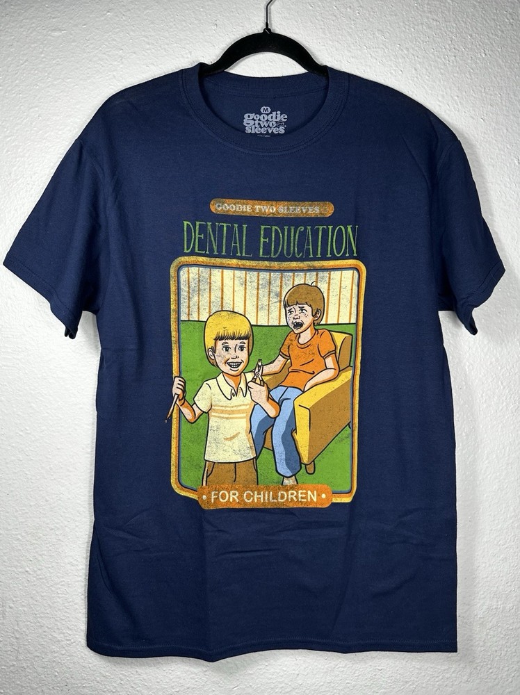 Steven Rhodes Dental Education Graphic T-shirt Goody Two Sleeves | Size Medium
