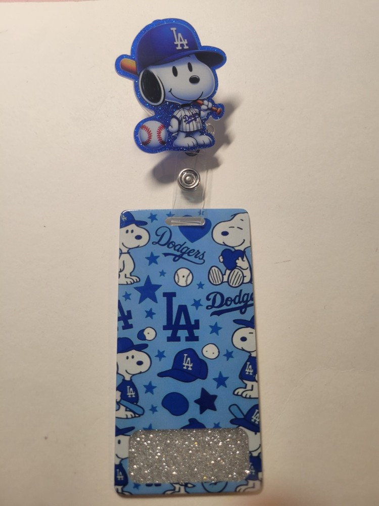 Snoopy Retractable Badge Reel With Badge Buddy