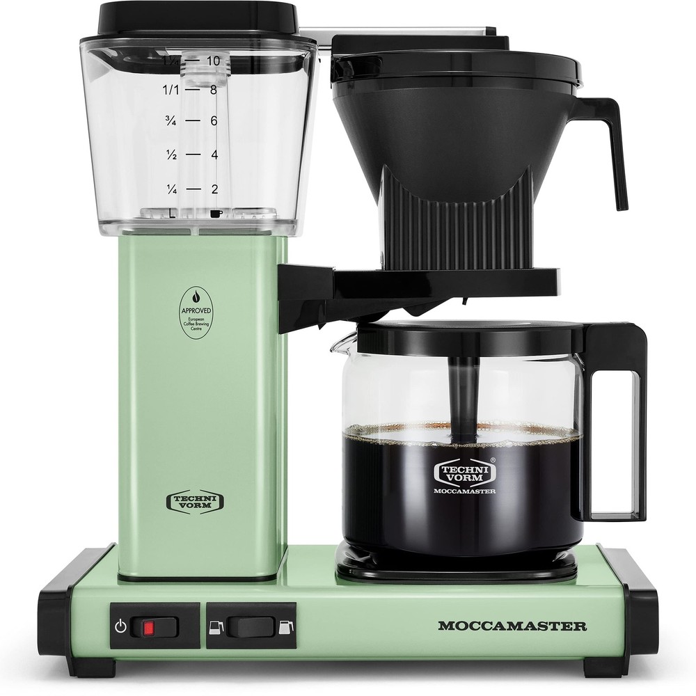 Moccamaster 53925 KBGV Select 10-Cup Coffee Maker, Pistachio Green, 40 ounce,...
