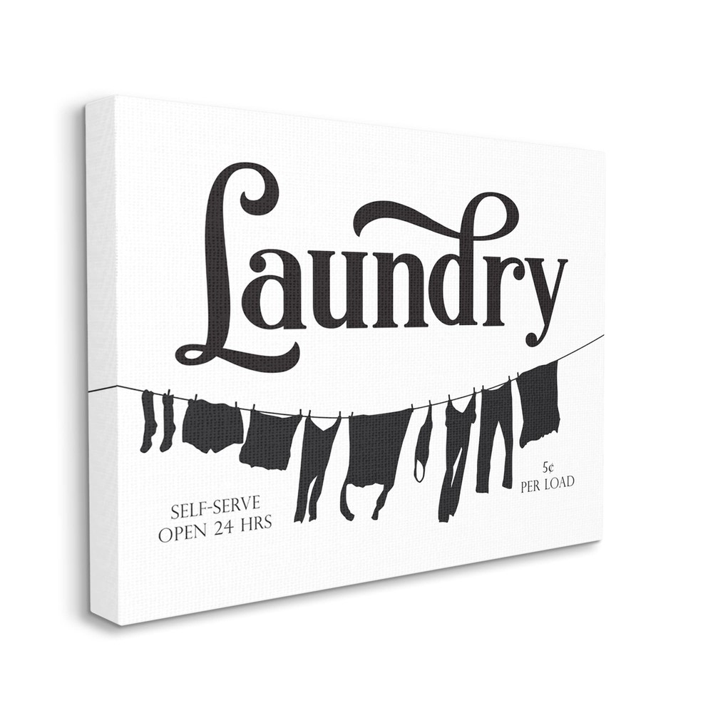 Stupell Clothesline Laundry Room Sign Vintage Advertisement