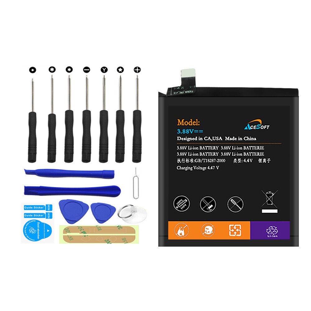 Large Capacity 5100mAh Rechargeable Battery Tool for Motorola One 5G Ace XT2113-image