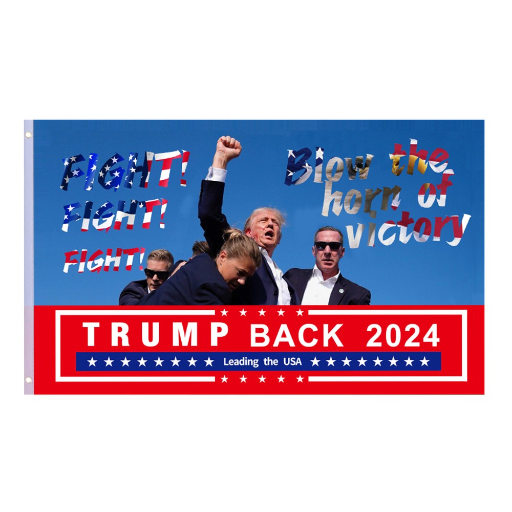2024 US Presidential Election Donald Trump Campaign Rallies Support Boat Flag