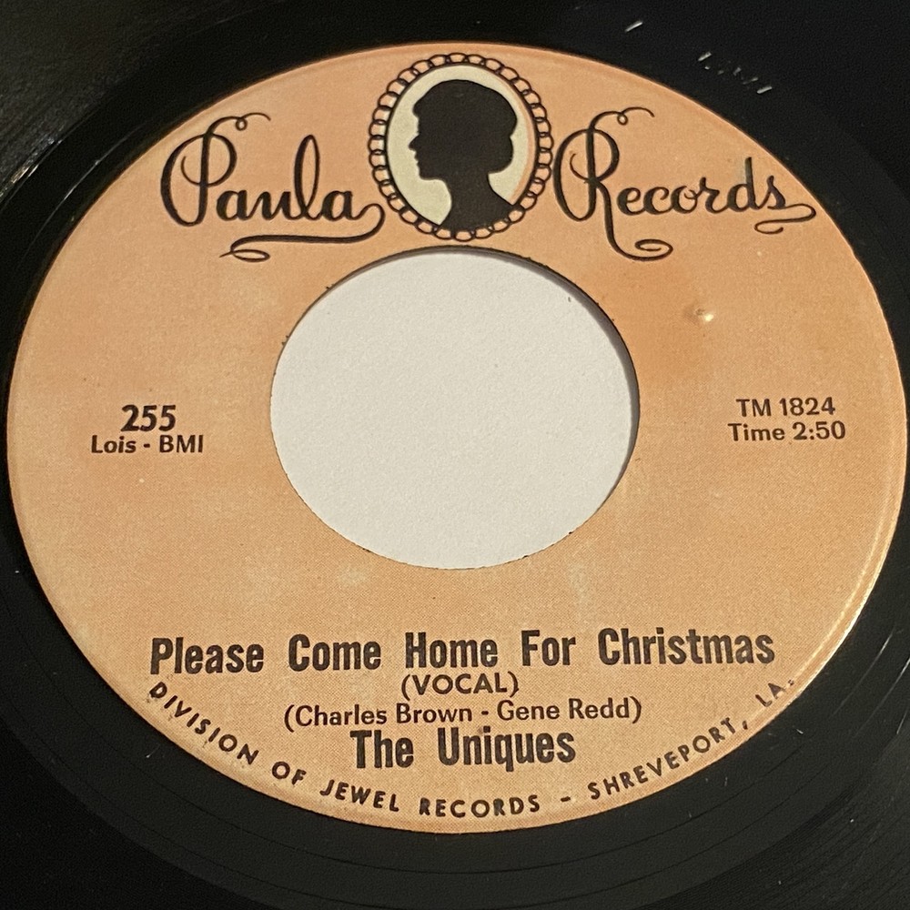 The Uniques: Please Come Home For Christmas / (Instrumental) 45 - Paula