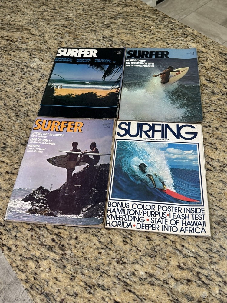 Surfer / Surfing Vintage Magazine - Lot of 4