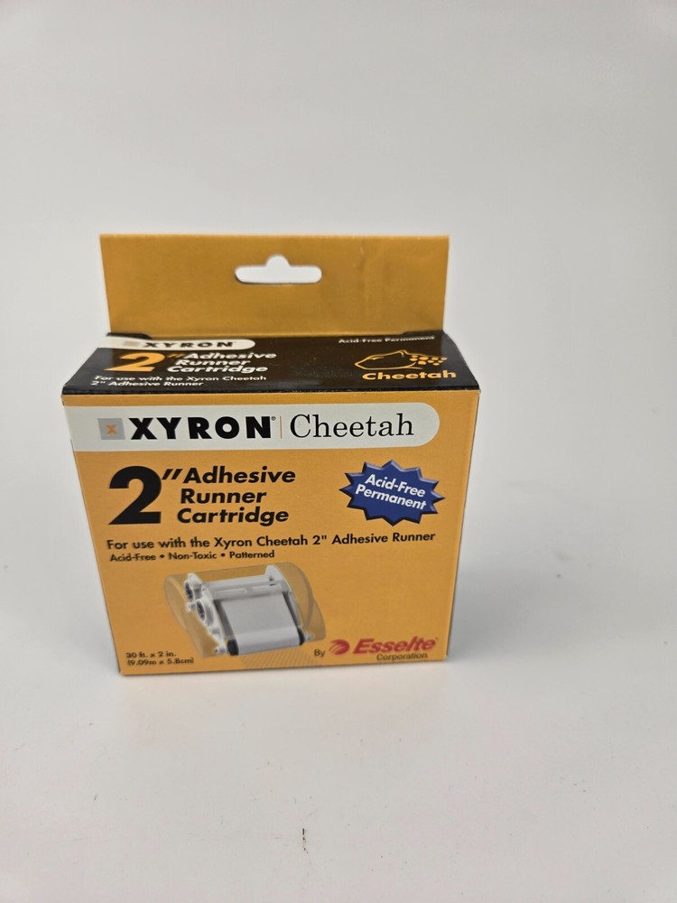 Xyron Cheetah Replacement Adhesive Runner Cartridge Acid Free Permanent 2