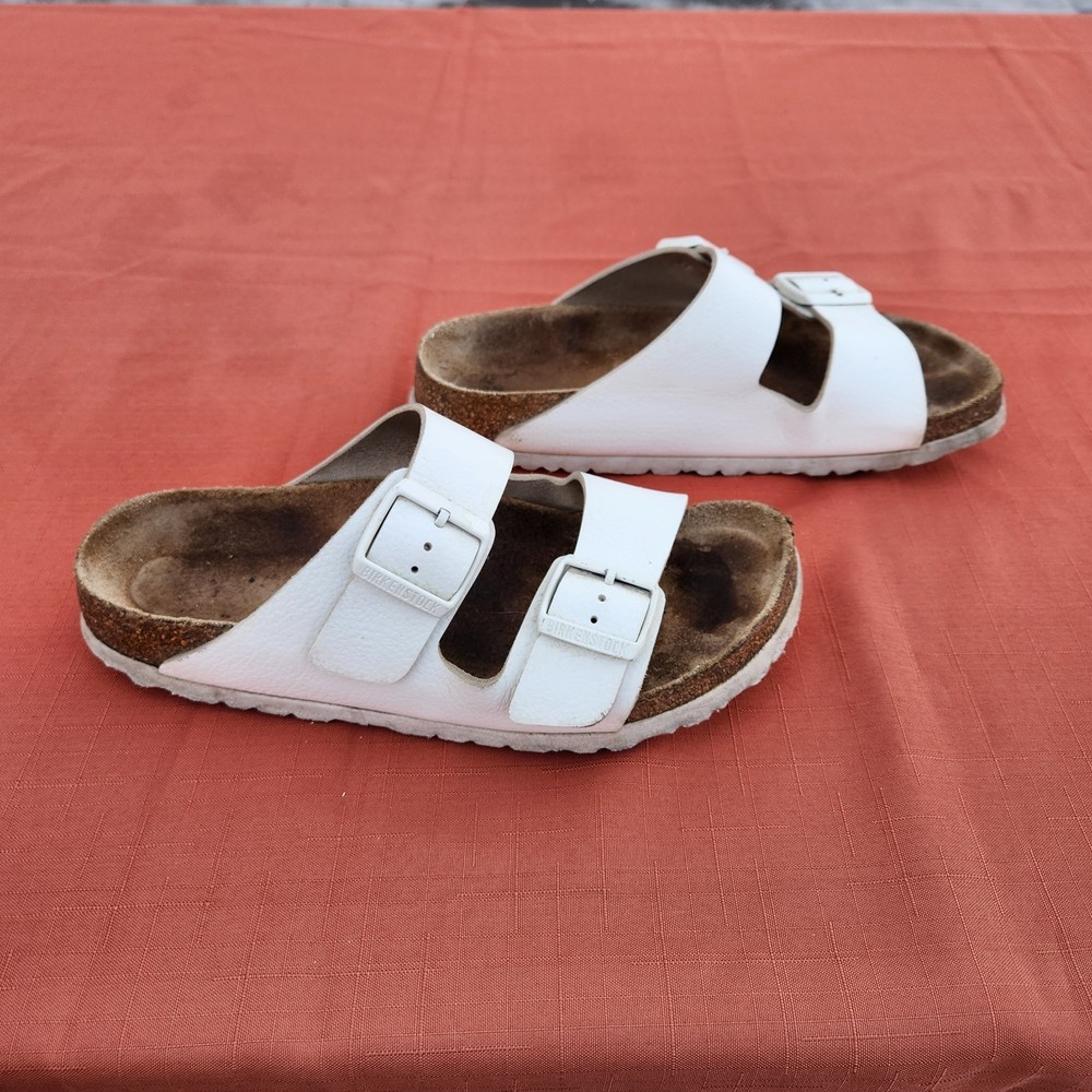 Birkenstock White Women's Birkoflor Arizona Sandals US 8 EU 39 Wide Footbed