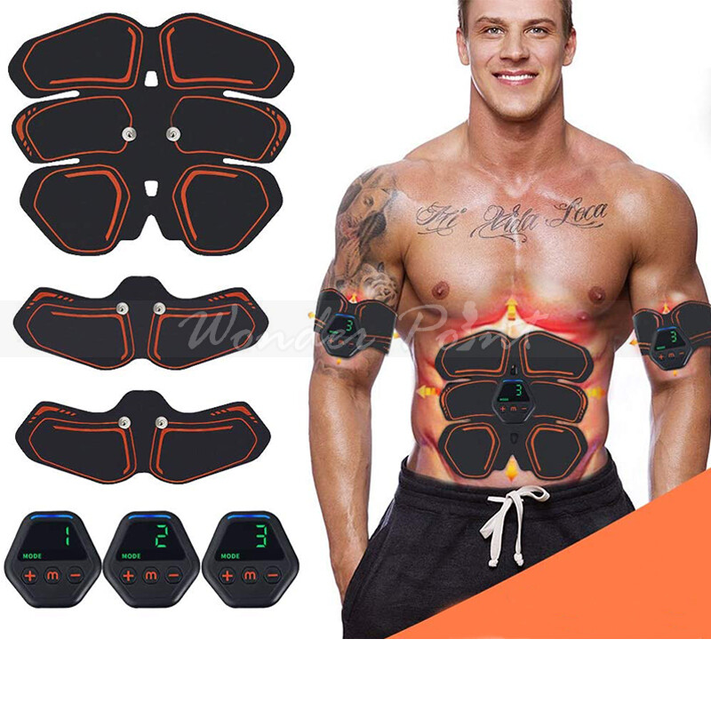 Abdominal Muscle Stimulator Belt Electric ABS Fitness Toning Trainer Sticker-image