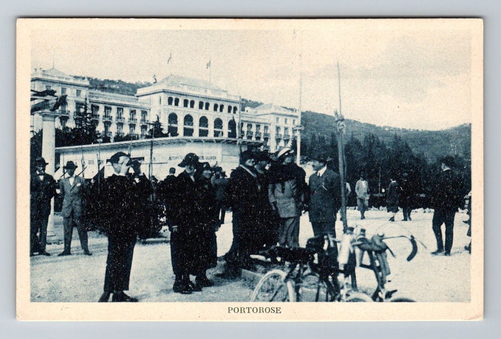Slovenia- Portorose Residents Hotel Standard Old PC Card View Vintage Postcard