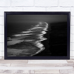Singing Shore Beach Wave Waves Sea Ocean Water Coast Wall Art Print