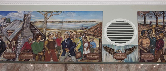 Photo:Paducah Kentucky Federal Building U.S. Courthouse Lobby Murals 2016