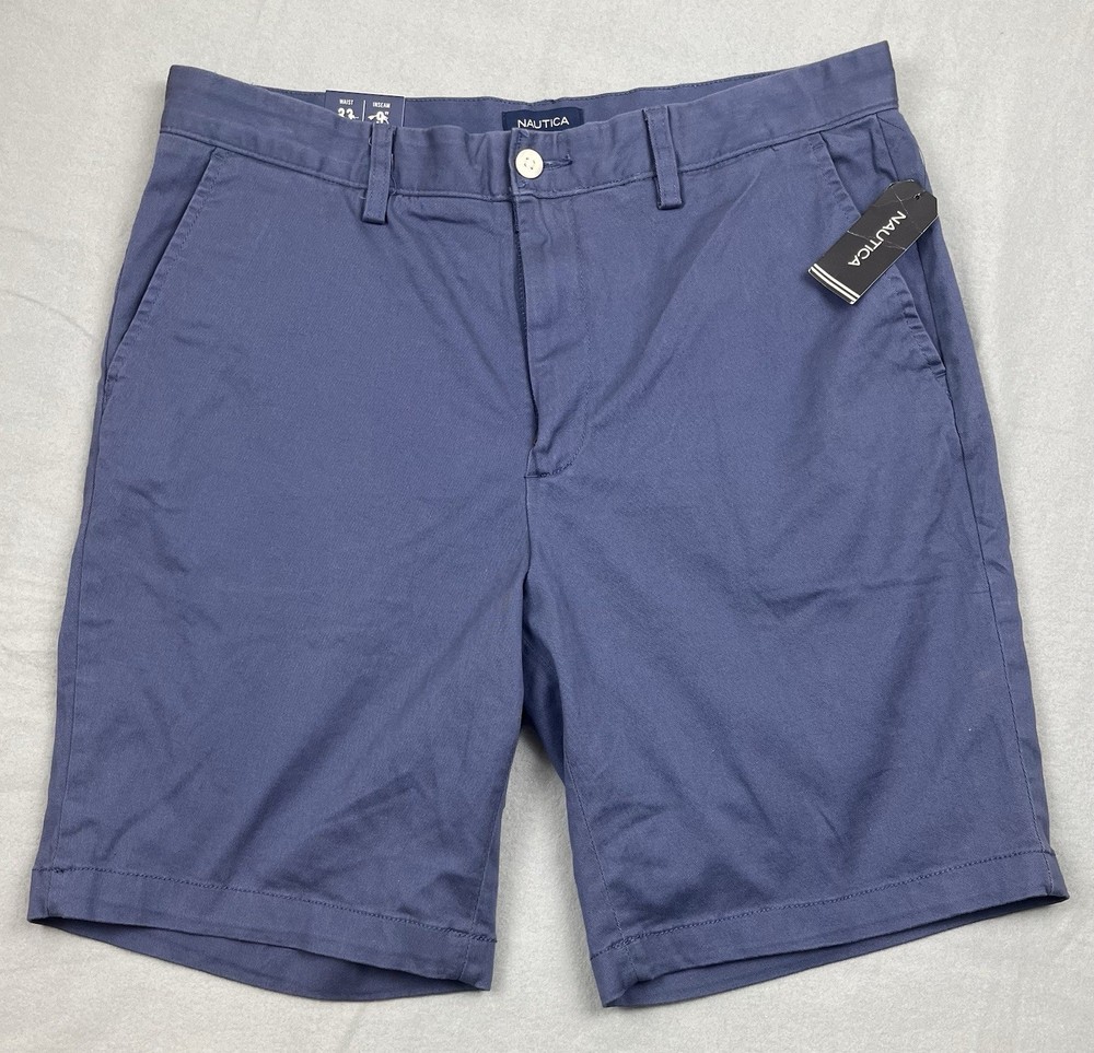 Nautica Men's Shorts Size 33 Classic Fit Stretch Inseam 9