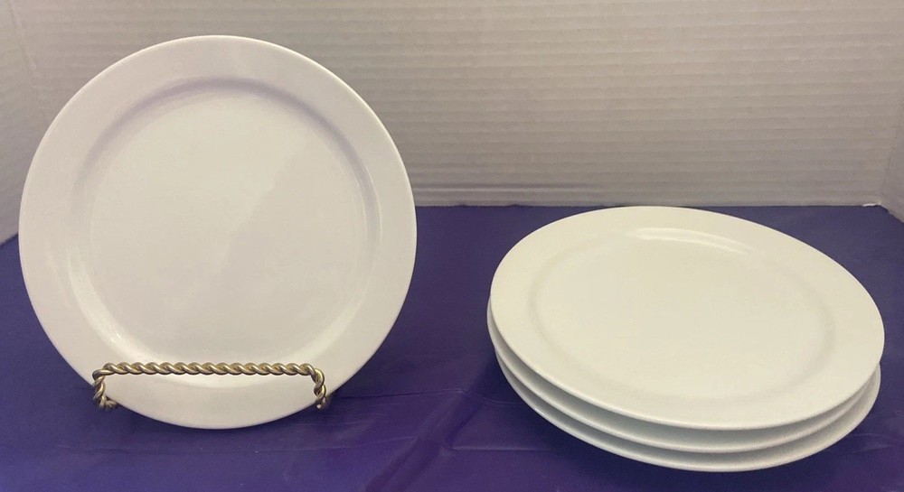 Williams-Sonoma White Porcelain Bread Plates 6-1/8” - Set of 4