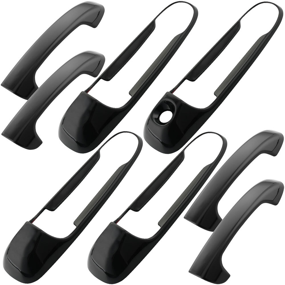 Gloss Black Door Handle Cover Trim for Dodge RAM 1500 2009-2018 H11 IN