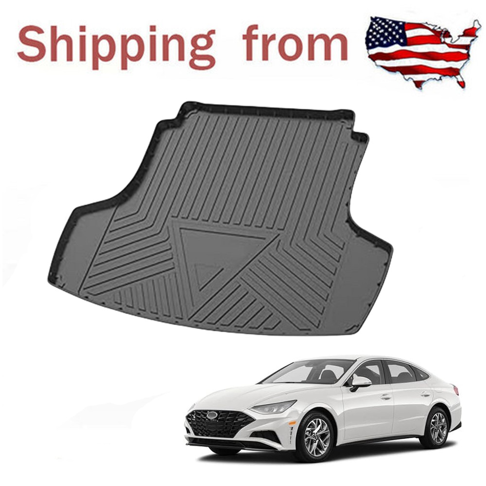 Rear Cargo Trunk Liner Cover Mat Floor Carpet fit for 2020-2024 Hyundai Sonata
