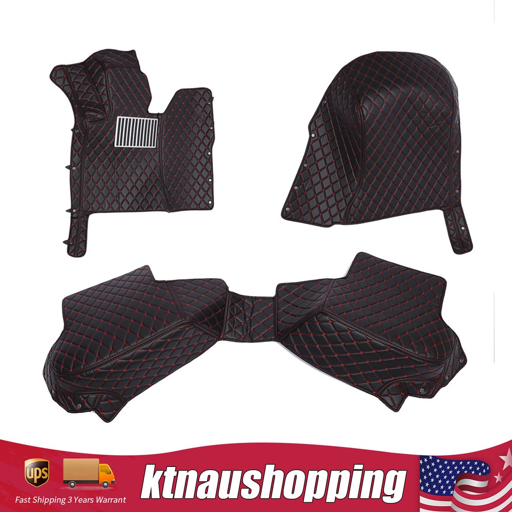 Luxury Custom Car Floor Mats Black Red Fits BMW 5 Series E60 F10 520i 525i 528i