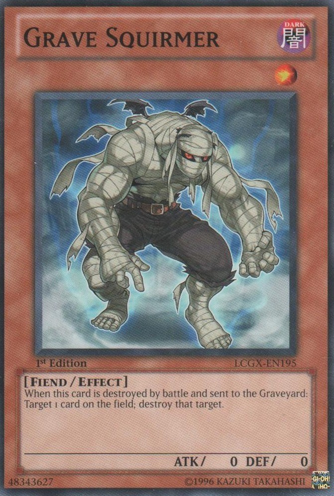 Grave Squirmer LCGX-EN195 Common Unlimited Edition Moderately Played