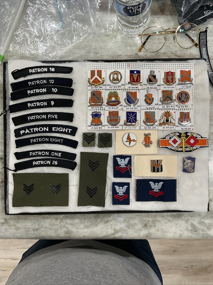 Lot Of Vintage Military Patches, Distinctive Insignia