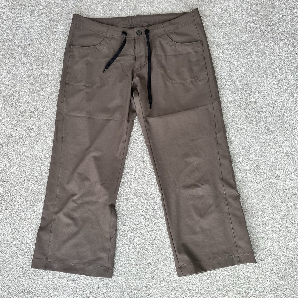 Patagonia Women's All Out Capri Pants Size 6 Lightweight Brown Hiking Stretch