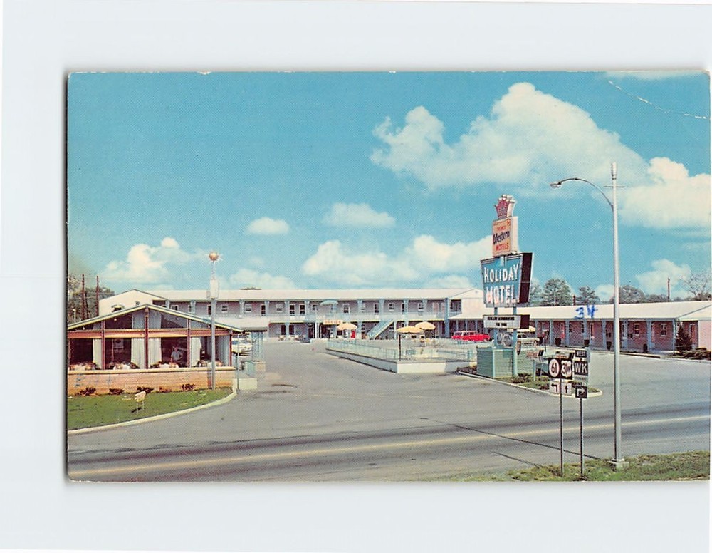 Postcard Holiday Motel & Restaurant Elizabethtown Kentucky USA North America