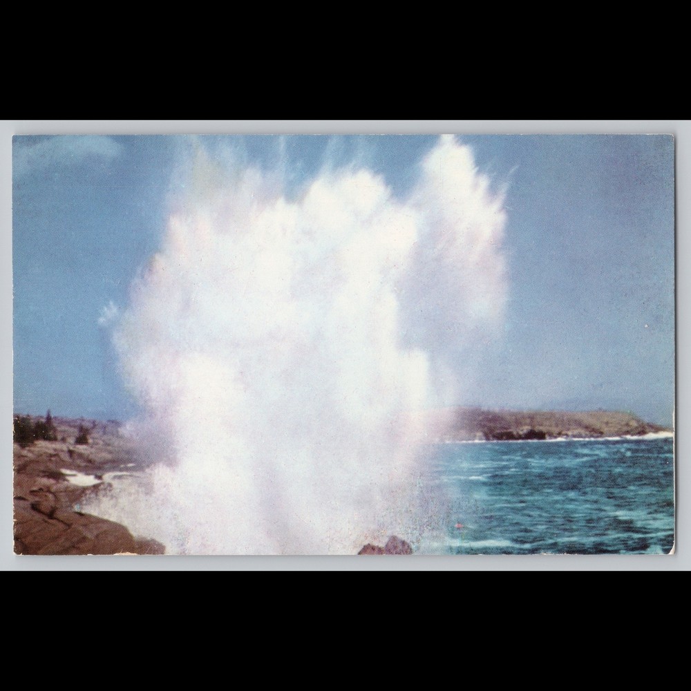 Postcard Spectacular Surf Scene Acadia National Park Mt. Desert Island Maine-image