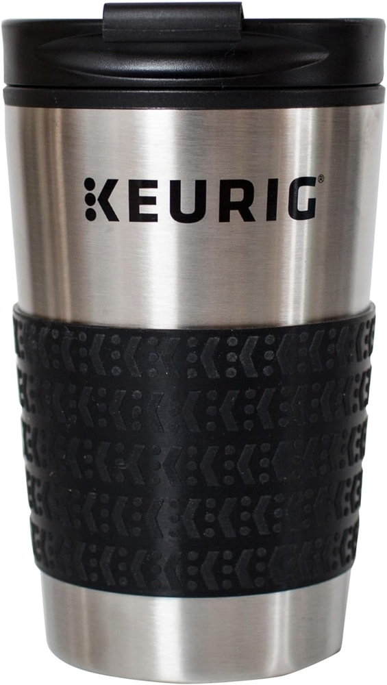 Travel Mug Fits K-Cup Pod Coffee Maker, 1 Count (Pack of 1), Stainless Steel