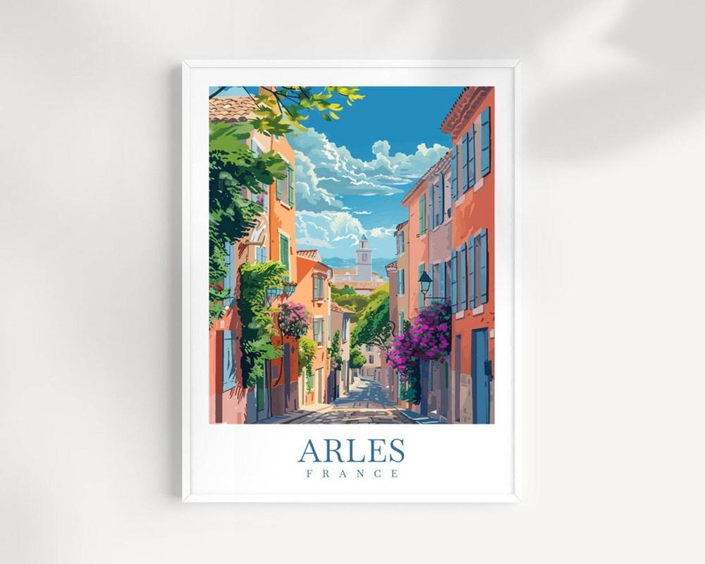 Arles Travel Print Wall Art France Wall Hanging Home Dcor Arles Gift Art Lovers