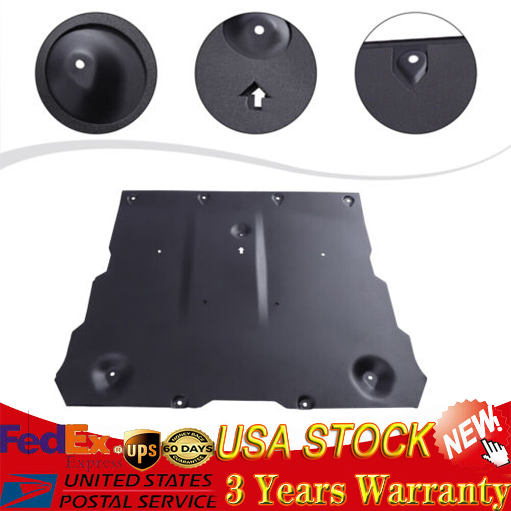 Durable Black Front Skid Plate Under Engine Guard for Tesla Model Y 2021-2022