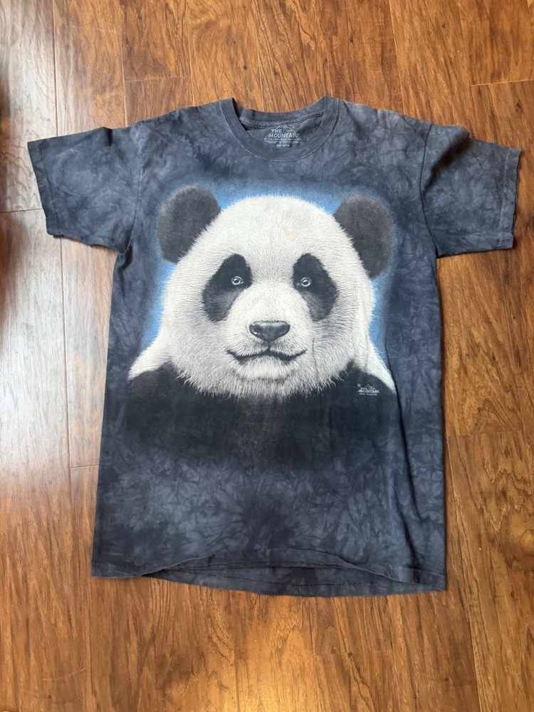 The Mountain Panda Face Tie Dye Shirt Size Large