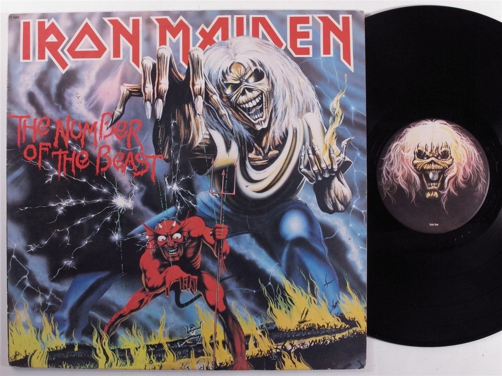 IRON MAIDEN The Number Of The Beast HARVEST LP f