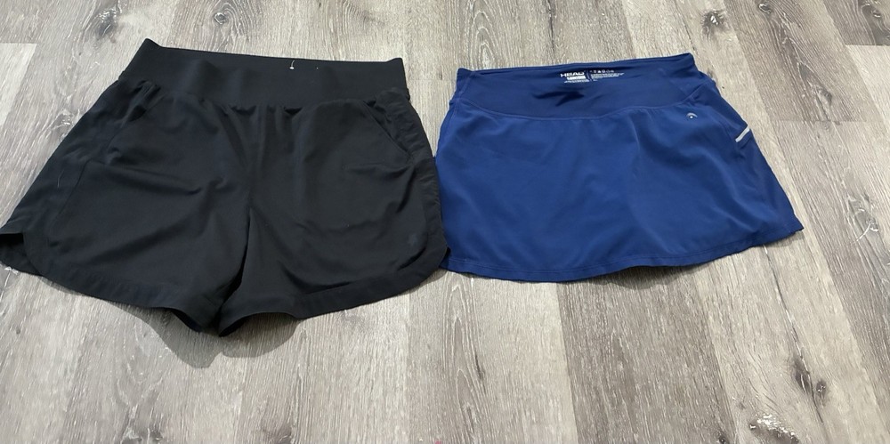 Tek Gear & Head Women’s Black & Blue Athletic Shorts