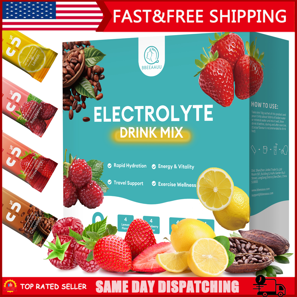 Sugar-Free Hydration Mix Electrolyte Sport Drink Powder 16 Sticks