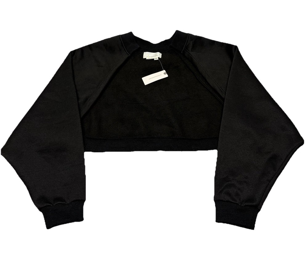 NWT Anthropologie Black Cropped Dolman Sleeve Cardigan Topper “One Size” Read*