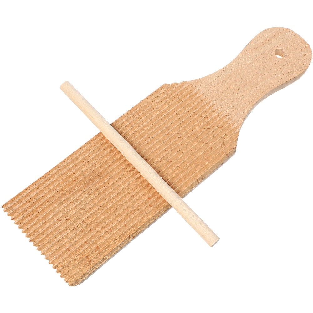 Gnocchi Pasta Board Set with Rolling Pin and Noodle Maker Tools  