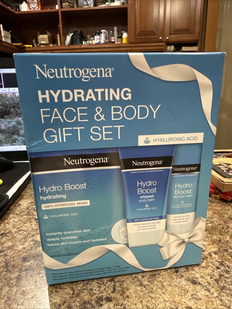 NEW Neutrogena Hydro Boost Hydrating Face & Body Gift Set Sealed New