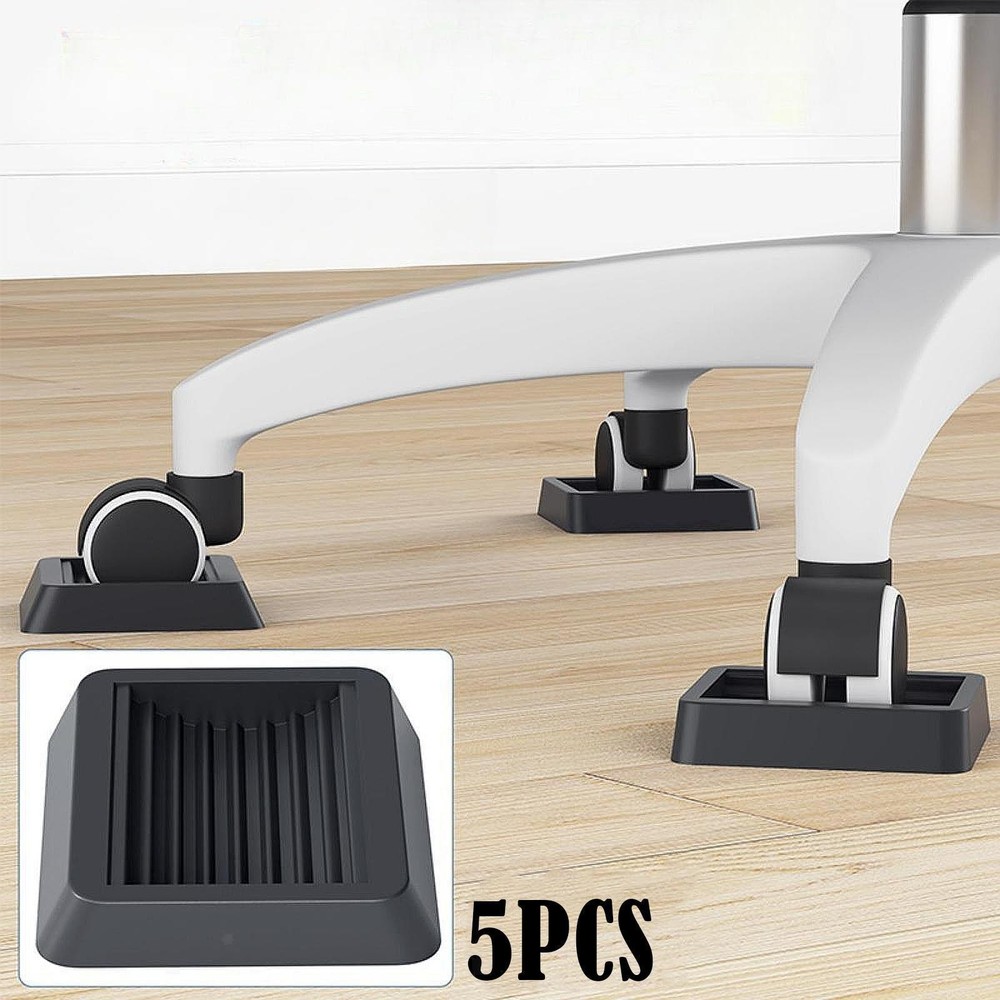 5 Pieces Furniture Caster Cups Non Skid Furniture Pads