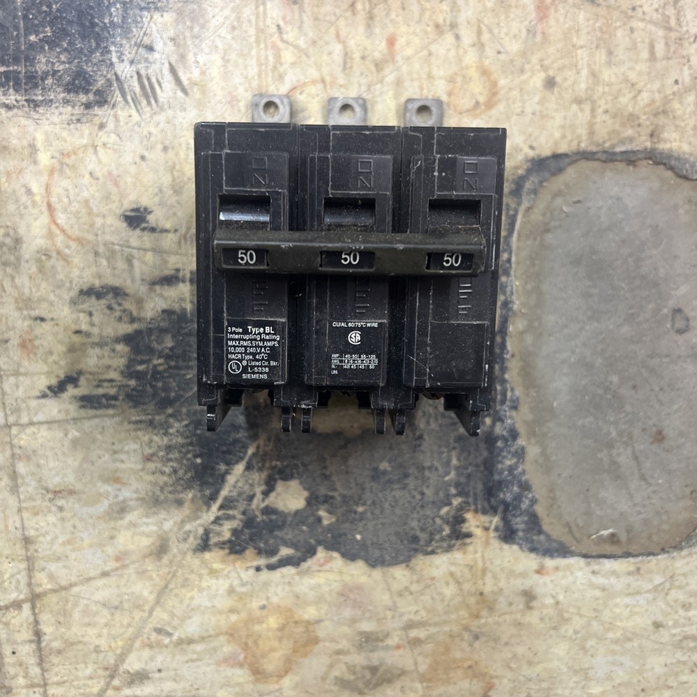 Siemens B350 50 A 240 V 3 Pole Circuit Breaker