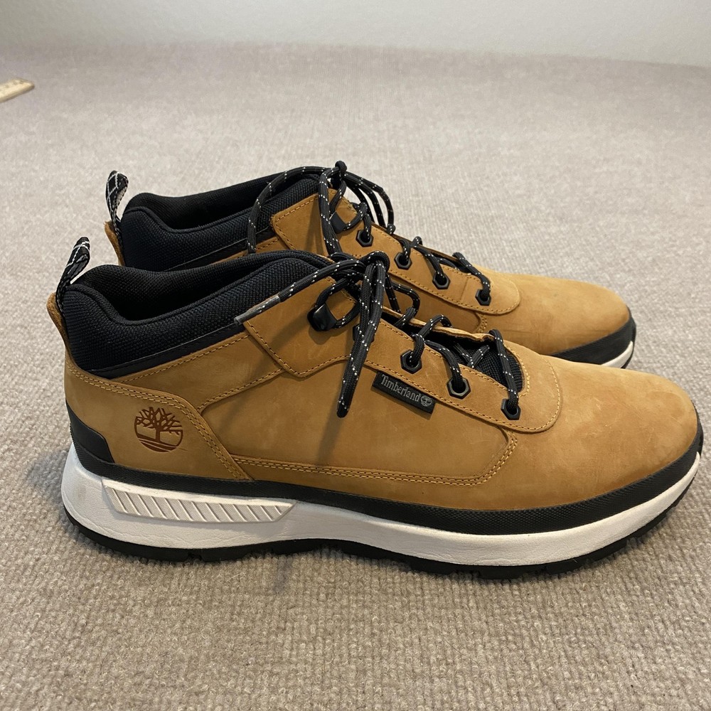 Timberland Shoes Mens Size 12 Brown Nubuck Lace Up Casual Sneakers TB1A2A15231