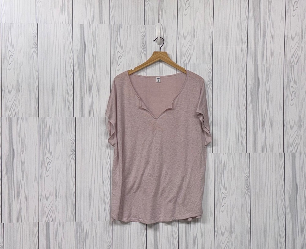 Old Navy t shirt womens size XXL short sleeve solid gray basic pullover cotton