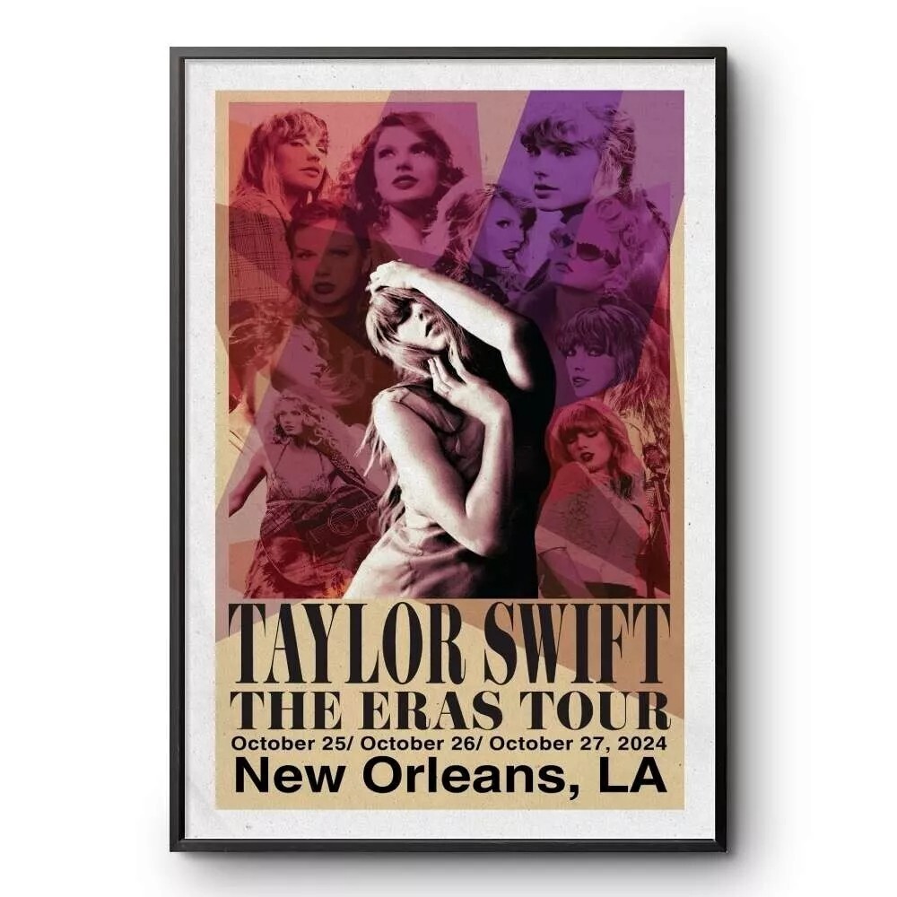 Taylor Swift Eras Tour Oct 25-27, 2024 Caesars Superdome New Orleans, LA Poster