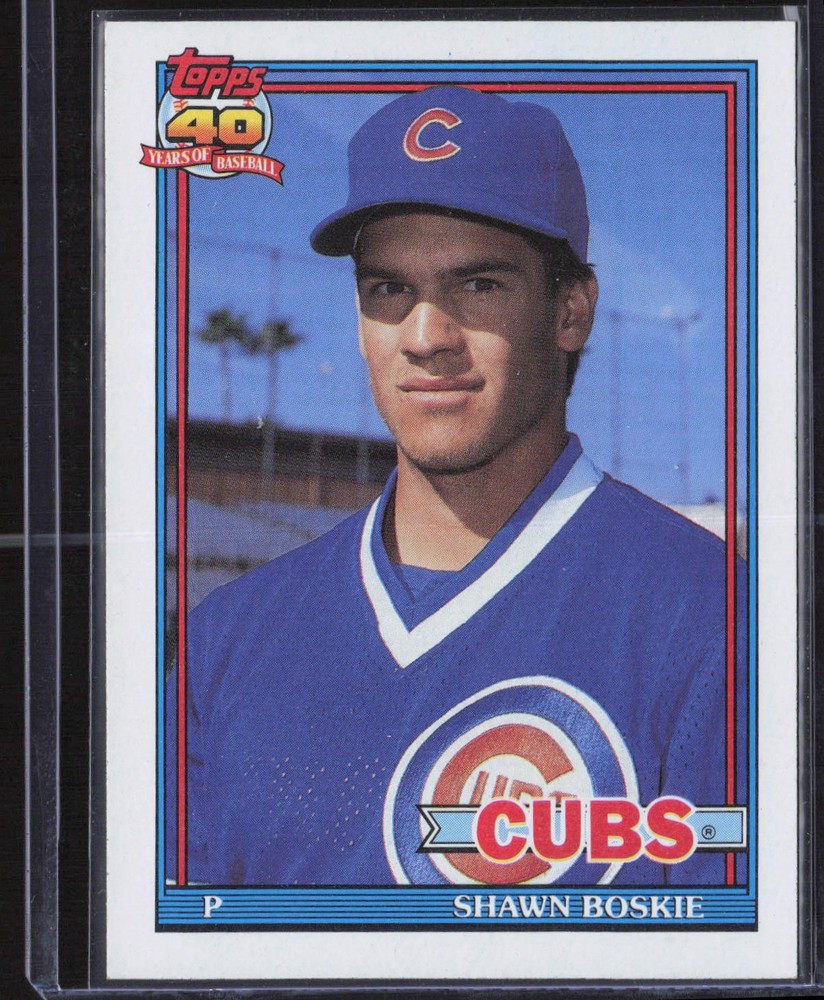 Shawn Boskie 1991 Topps #254 Chicago Cubs