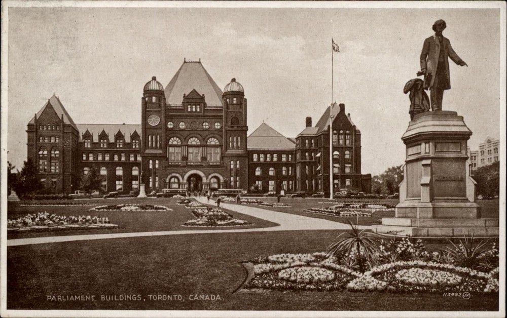 Parliament Buildings Toronto Ontario Canada vintage postcard s703