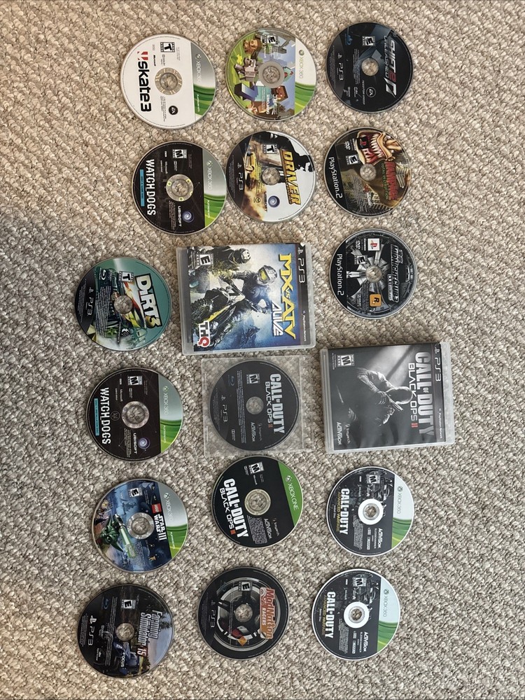 lot of old games for ps3 xbox one xbox 360 ps2 various Conditions NOT TESTED.