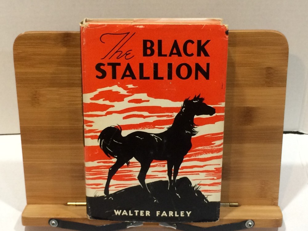 The Black Stallion by Walter Farley - 1941 Hardcover Book w/ Dust Jacket - 34th