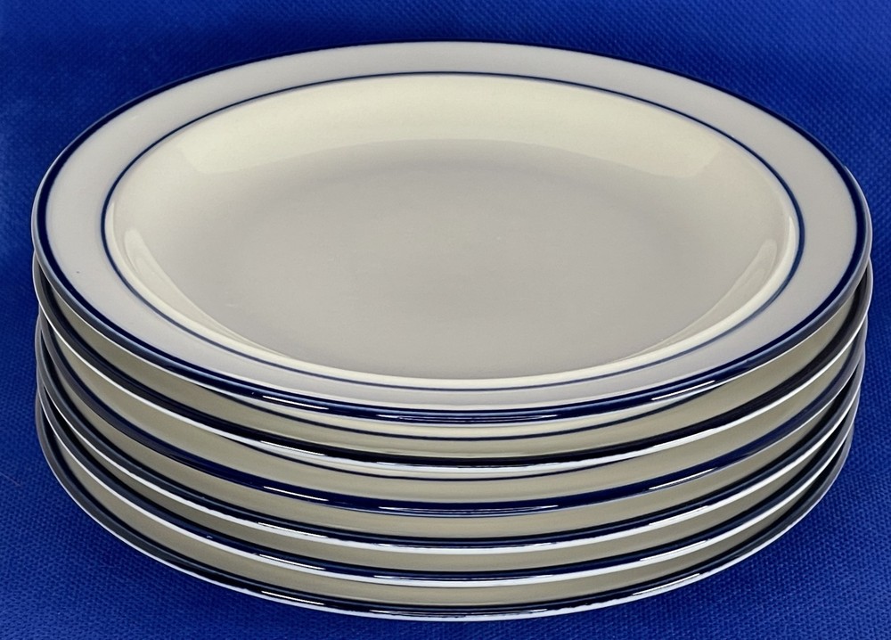 Set of 6 Mariner Blue Elegance II Collection 6 5/8
