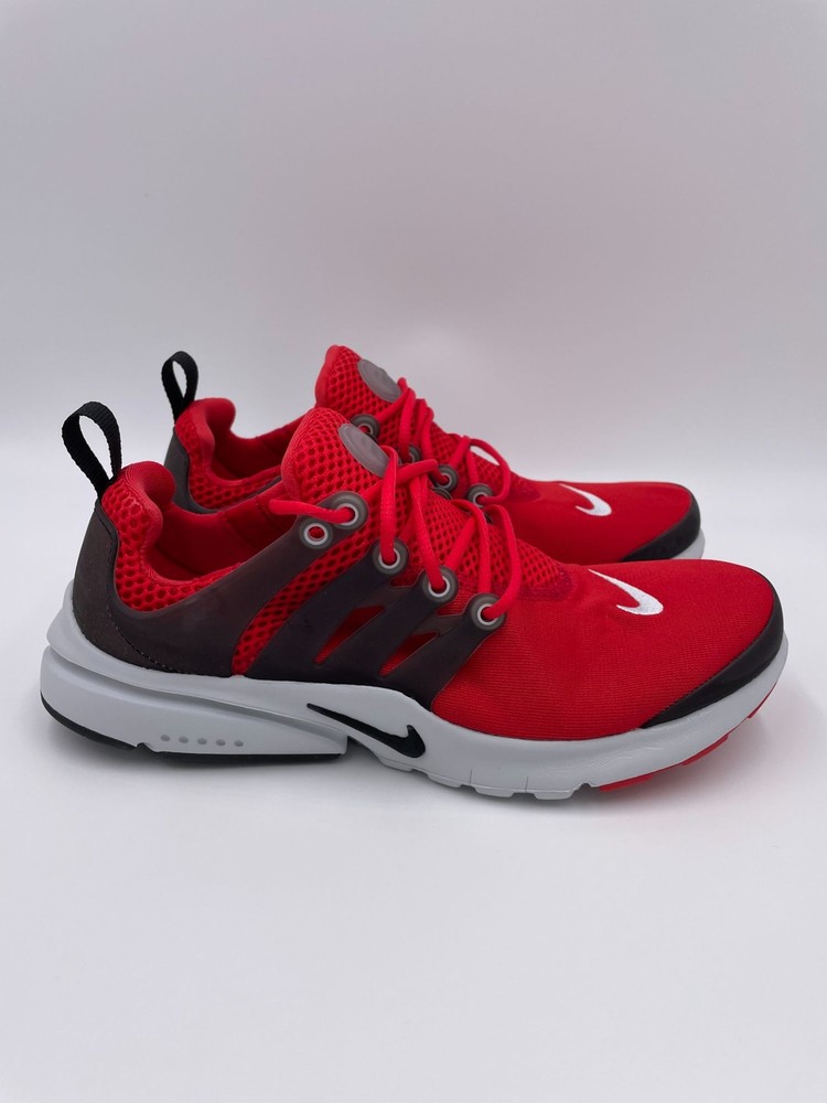 Nike Presto GS University Red Black Synthetic Running Sneakers 833875-600 New