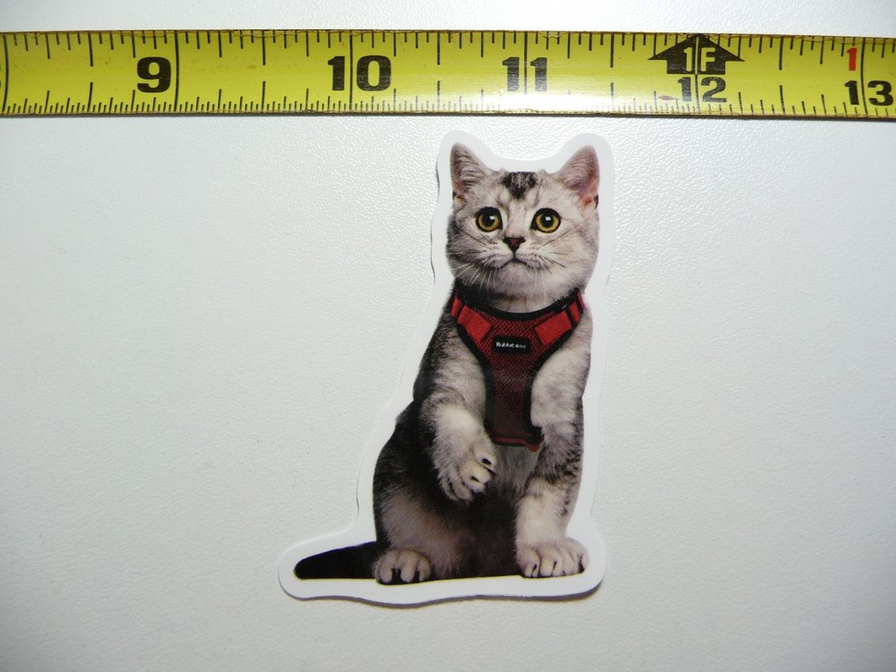 Backpacking Cat Decal Sticker for Feline Lovers and Pet Homes